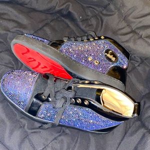 Christian Louboutin Mens Sequin HighTop